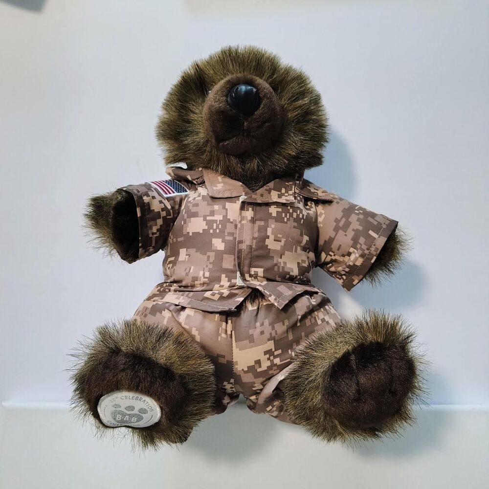 Build-a-bear military stuffed bear